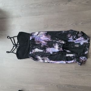 Galaxy high low dress